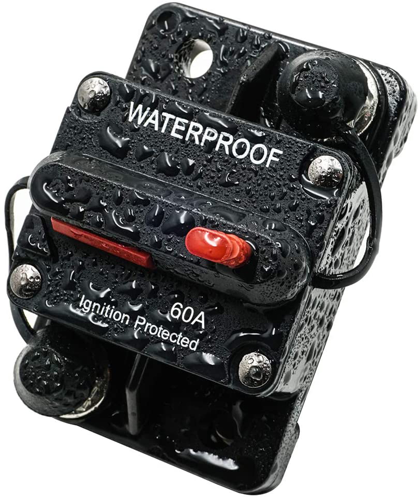 60A AMP Manual Reset Circuit Breaker Switch 12v Car Boat Power Protection